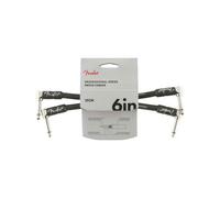 Fender Patch Cable Pro Series PRO 6 – 6" (15 cm) Angle/Angle Black – 2 Pack