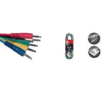 Patch cable, 6 x mini m/m jack, 60 cm