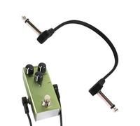 Patch Cables Guitar, 6-Inch Flat Low Profile Instrument Cable, 1/4 Inch Right Angle Effects Connectors, Durable Audio Cable for Musicians, Home, Stage, Practice, or School Performance
