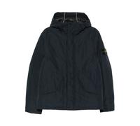 Patch Detail Hooded Jacket - male - Stone Island - Winter Jackets - Blue - XL - Jackets XL