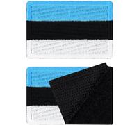 Patch Estonia Set of 2 Patches Estonian Hook and Loop Patch velkro Patches Military Patch with Hook and Loop Tactical Morale Patches with Your Country Flag, 40x60mm