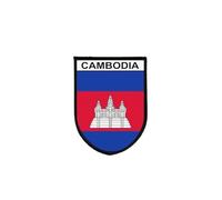 Patch Flag Cambodia Tactical Print Embroidered Edge Self Gripping
