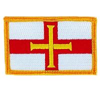 Patch flag-Guernsey flag Embroidered Patch Badge on backpack