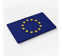 Patch Force - EU flag rubber patch (coloured) 8 x 5 cm - as a badge for uniforms, protective vest, insert bag, jacket or backpack - for German Armed Forces, Police and Military