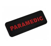 Patch Force - Paramedic Textile Patch for German Armed Forces, Police and Fire Brigade - For Tactical Backpacks, Medical Bags, First Aid Kits, First Aid Pouch - 9 cm x 3 cm - Woven, Embroidered