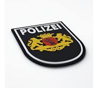 Patch Force - Police Patch (Colour) Police Bremen - As a Badge for Police Uniform, Protective Vest, Operational Pocket, Jacket or Backpack - 3D Rubber Velcro Patch