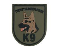 Patch Force - Service Dog Guide K9 Rubber Patch in the Dimensions 7.2 cm x 9.0 cm - As a Badge for Police and German Armed Forces - K9, Service Dog, Dog Trainer