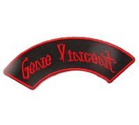Patch Gene Vincent Banderolle Black Red Badge Rockabilly Fan Rock Roll