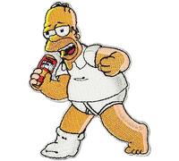 Patch HOMER SIMPSON BEER Rocker biker Heavy Metal RocknRoll MUSIC Iron on Badge