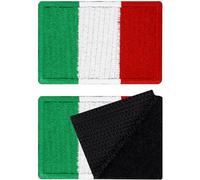 Patch Italy Set of 2 Patches Italian Hook and Loop Patch velkro Patches Military Patch with Hook and Loop Tactical Morale Patches with Your Country Flag, 40x60mm