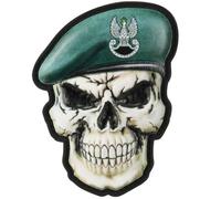 Patch M-Tac Skull in a beret Special Forces 3D PVC - Dark Green