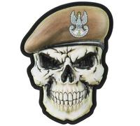 Patch M-Tac Skull in a Territorial Defence Army beret 3D PVC - Olive