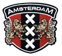 Patch Nation Amsterdam Coat of Arms Crest Iron on Sew On Embroidered Patch