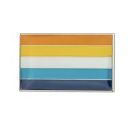Patch Nation Aroace Aromantic Asexual Pride Gay LGBTQ+ Flag Metal Pin Badge Brooch