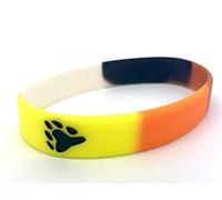 Patch Nation Bear Pride Hairy Lesbian LBGTQ Flag Wristband Silicone Wristbands