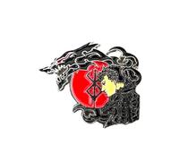 Patch Nation Berserk Samurai Dragons Metal Pin Badge Brooch