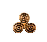 Patch Nation Celtic Triple Spiral Triskelion Metal Pin Badge Brooch