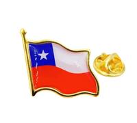Patch Nation Chile Chilean Flag Metal Pin Badge Brooch