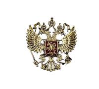 Patch Nation Coat of Arms Austrian Austria Eagle Crest Badge Metal Brooch Pin (Red/Gold)