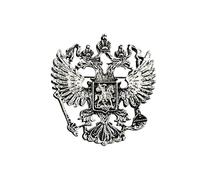 Patch Nation Coat of Arms Austrian Austria Eagle Crest Badge Metal Brooch Pin (Silver)