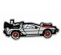 Patch Nation Delorean DMC-12 Car Iron on Sew On Embroidered Fan Patch