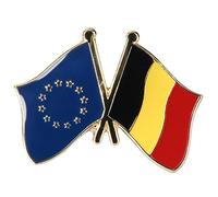 Patch Nation European Union EU Belgium Friendship Flag Metal Pin Badge