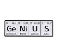 Patch Nation GeNiUS Periodic Table Science Cosplay Metal Pin Badge Cosplay Brooch