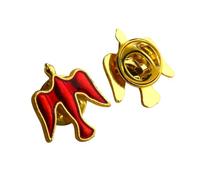 Patch Nation Holy Spirit Dove Catholic Metal Pin Badge Brooch (Red)