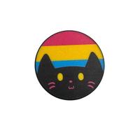 Patch Nation LGBTQ+ Cats Bisexual Transgender Pansexual Asexual Gay Pride Flag Metal Pin Badge Brooch (Pansexual 1)