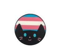 Patch Nation LGBTQ+ Cats Bisexual Transgender Pansexual Asexual Gay Pride Flag Metal Pin Badge Brooch (Transgender)