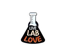 Patch Nation Live Lab Love Science Test Tube Cosplay Metal Pin Badge Cosplay Brooch