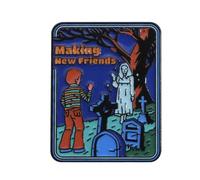 Patch Nation Making New Friends Ghost Graveyard Horror Metal Pin Cosplay Badge Brooch
