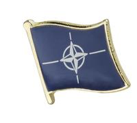 Patch Nation NATO Flag Metal Pin Badge Brooch