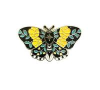Patch Nation Painted Ceramic Effect Butterflies Butterfly Metal Pin Badge Brooch