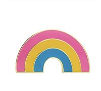 Patch Nation Pan Pansexual Pride Rainbow Shaped Flag Brooch Pin Badge
