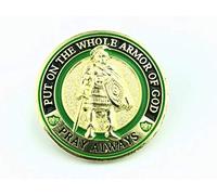Patch Nation Put on the Full Armor of God Masonic Mason Cosplay Metal Pin Badge Brooch (Centurion Gold)