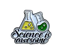 Patch Nation Science Is Awesome Scientist Cosplay Metal Pin Badge Cosplay Brooch