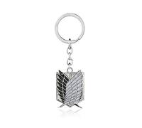 Patch Nation Attack on Titans Metal Pin Cosplay Keychain Keyring (Titan Black)