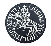 Patch Nation Sigillum Militum Xpisti Knights Templar Crusader Round PVC Airsoft Paintball Cosplay Patch