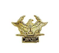 Patch Nation SPQR Senatus Populusque Romanus Ancient Roman Republic Metal Pin Badge Brooch (Gold)