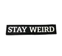 Patch Nation Stay Weird Tactical Airsoft PVC Cosplay Morale Patch (Black Glow in The Dark)