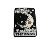 Patch Nation Tarot Cards Iron on Sew On Embroidered Patch (The Moon)