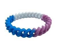Patch Nation Trans Transgender Gay Trans Pride Lesbian LBGTQ Twisted Flag Wristband Silicone Wristbands