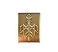 Patch Nation Wardruna Norse Elder Futhark Runes Bronze Metal Pin Badge Brooch