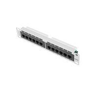 LANBERG PATCH PANEL 10'', 12 PORT 1U, CAT.6, GREY