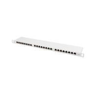 Patch Panel 24 PORT 0.5U Cat.6 Shielded Gray PPS6-0024-S