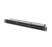Patch Panel 48 PORT 1U Cat.5e Black PPU5-1048-B