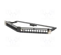 Patch Panel; Keystone; RACK; Black; Rack 19"; Quantity DN-91414S
