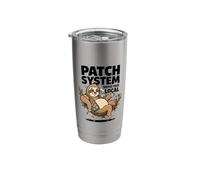 Patch System Support Your Local Sloth Coffee Humor Stainless Steel Insulated Tumbler