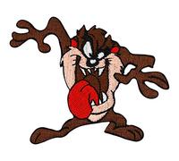 Patch TAZ Tasmanian Teufel Devil loony Bear tunes Muscle Car Biker Aufnäher